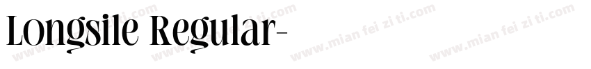 Longsile Regular字体转换